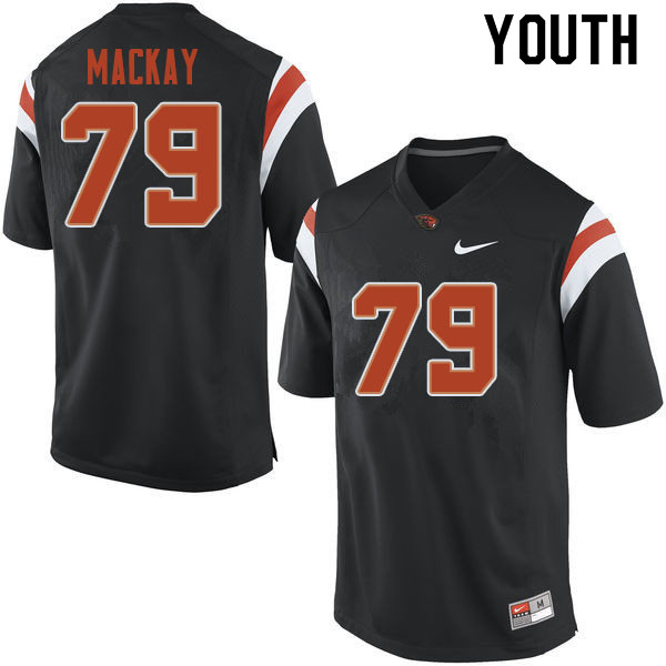 Youth #79 Travis Mackay Oregon State Beavers College Football Jerseys Sale-Black